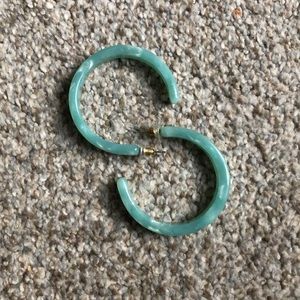 Mint Resin Hoops